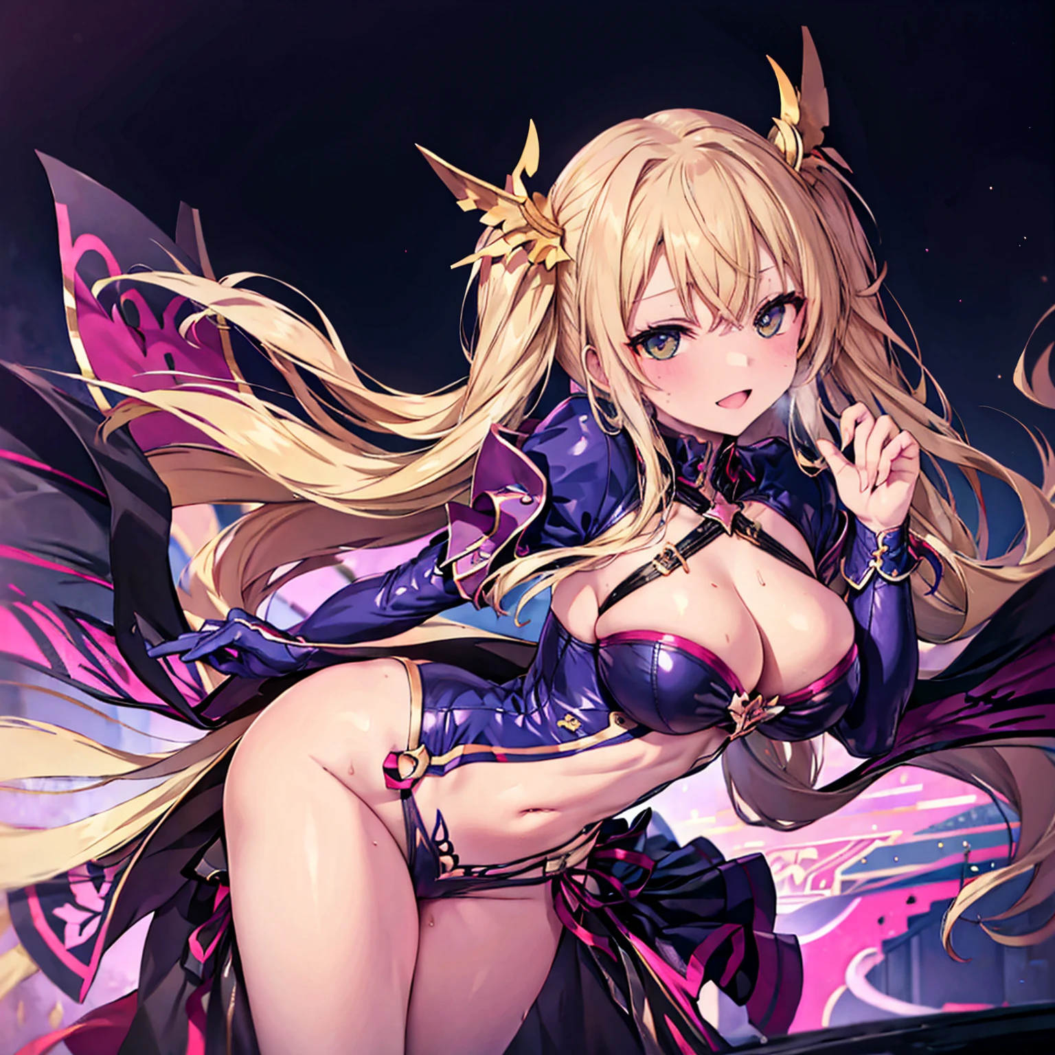 (masterpiece),(Highest quality),(Super detailed),(Best illustrations),(Best Shadow),(Absurd),(Detailed Background),(so beautiful), 16K, 4K, (so beautiful)Bradamante, One person, alone, curvy, Big Breasts, , , Blonde, , fluorescent pink eyes, , , female masturbation, Oculogyric crisis, , Perfect figure, heart-shaped pupils, , , paw pose, Arched back, tongue out , , , orgasm, afterglow, erotic smile, , Beautiful nipples, pussy, , , Sexy posture, , , cross-eyed, rolling eyes, , water eyes, tears, , , , , saliva trail, , shiny skin, , Hypnosis, torogao, ahegao, BREAK, , Dramatic lighting, Psychedelic Background, Clear liquid, , night, , brainwashing, Torrent of Light, mysterious, spoken heart, (Perfect Arms, Perfect breasts, Perfect Anatomy),