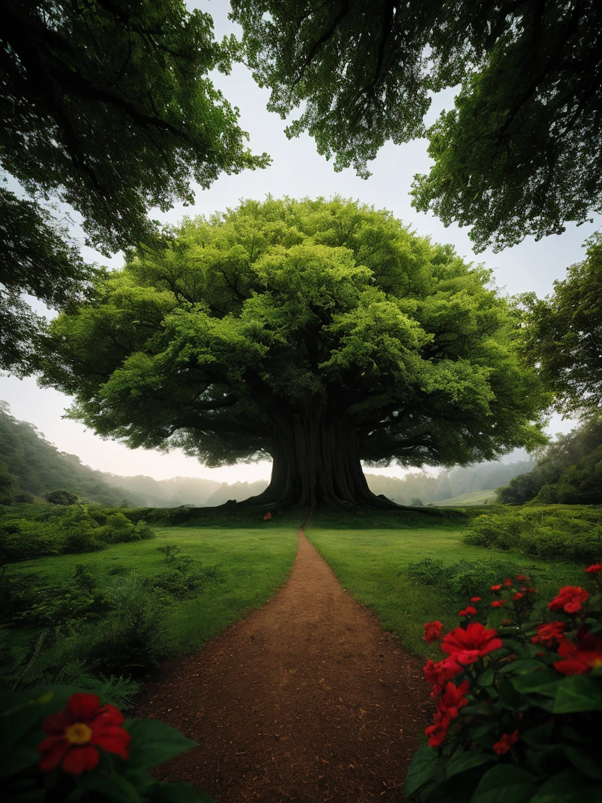 cinematic film, Realistic photograph,

In a magical world, a colossal tree stands as a beacon of wonder, its branches stretching wide under a shimmering canopy of vibrant leaves. The landscape around the tree is alive with fantastical elements, flowers in impossible colors, and creatures of legend flitting among the foliage. The air hums with magic, creating an atmosphere of awe and enchantment.


,shallow depth of field, vignette, highly detailed, high budget, bokeh, cinemascope, moody, epic, gorgeous, film grain, grainy, 