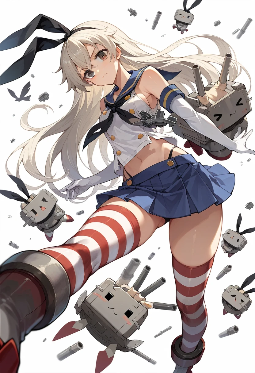 score_9, score_8_up, score_7_up, score_6_up, source_anime, 1girl, (dynamic angle), (perfect image), 8k wallpaper, most detailed, Complex, delicate background, offical art,shimakaze(kancolle)