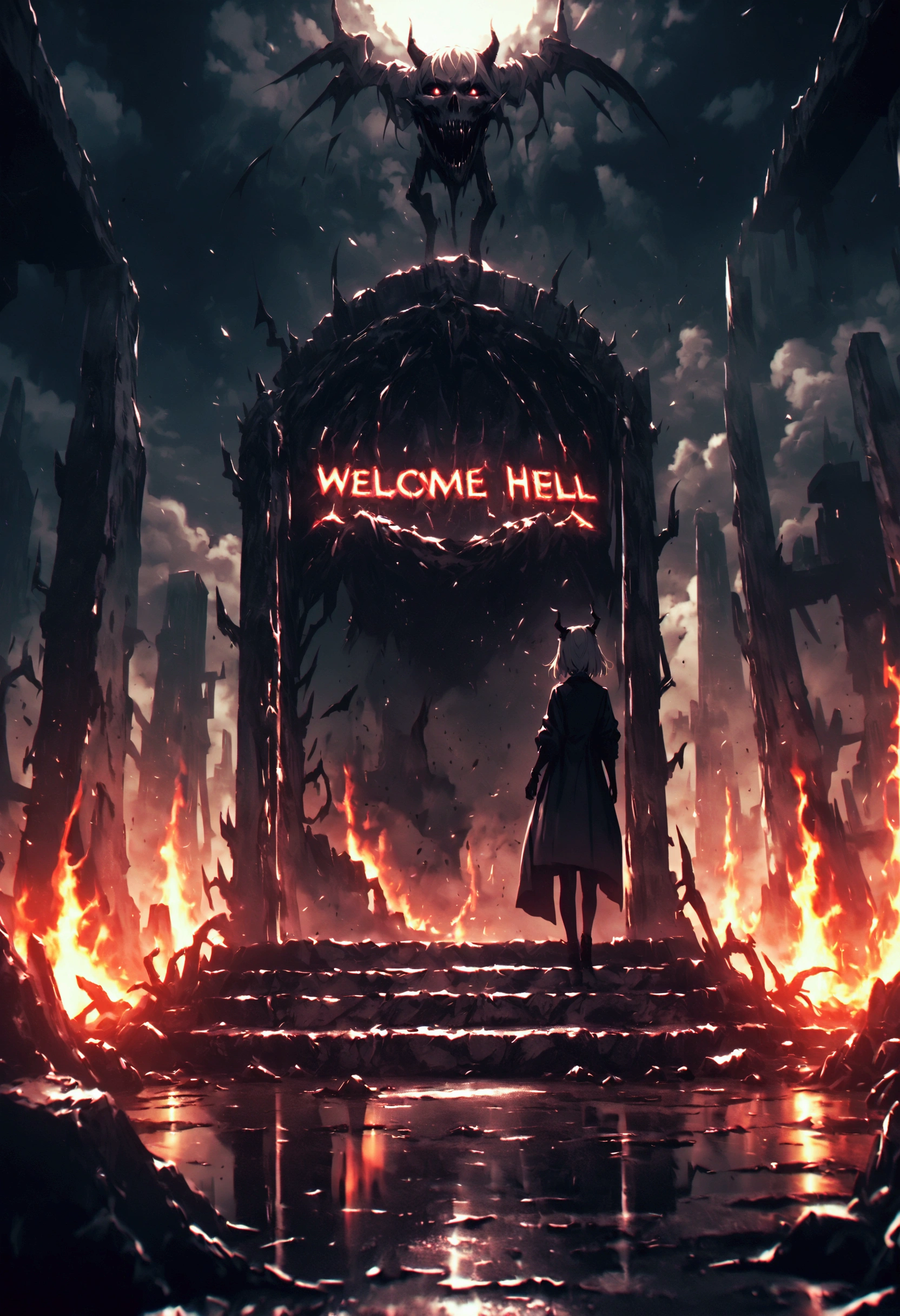 Welcome to hell, welcome to hell sign