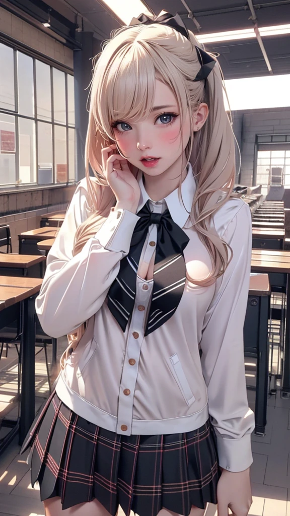 (high school girl uniform),(random porn pose),(Thin type:1.8),(big breasts),(random hairstyle),(Highest image quality,(8k),ultra-realistic,best quality, high quality, high definition, high quality texture,high detail,beautiful detailed,fine detailed,extremely detailed cg,detailed texture,a realistic representation of the face,masterpiece,Sense of presence)