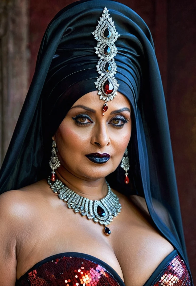 Looks like Aishwarya Rai, Big chubby aunty, milf, cougar lady witch -  SeaArt AI