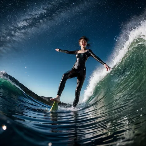 (zoomedout:1.28, wide-shot) zoomlayer (epic photo of surfer magazine:1.37). (full of water, everything wetted:1.4) wethair (extr...