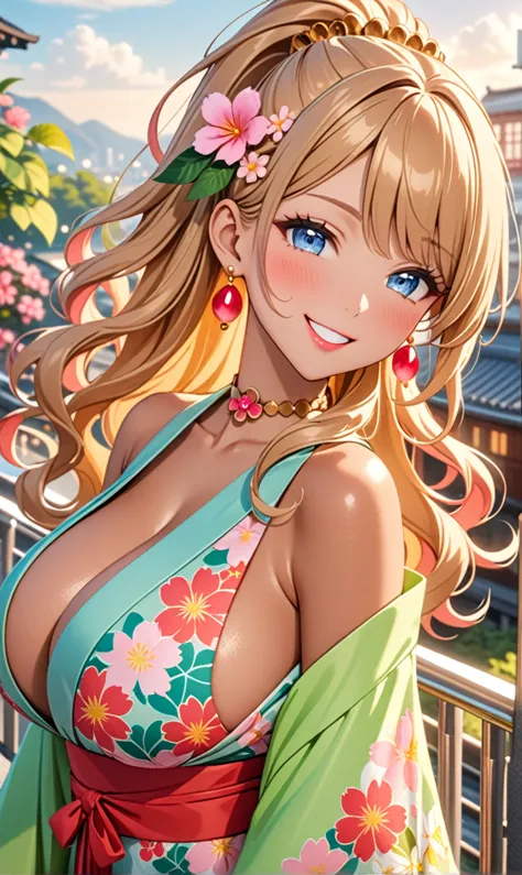 ultra-detailed, ((one girl)),  (tan skin:1.4), in pastel colors gyaru, (heavy makeup), (professional lighting) hyper detailed, a...