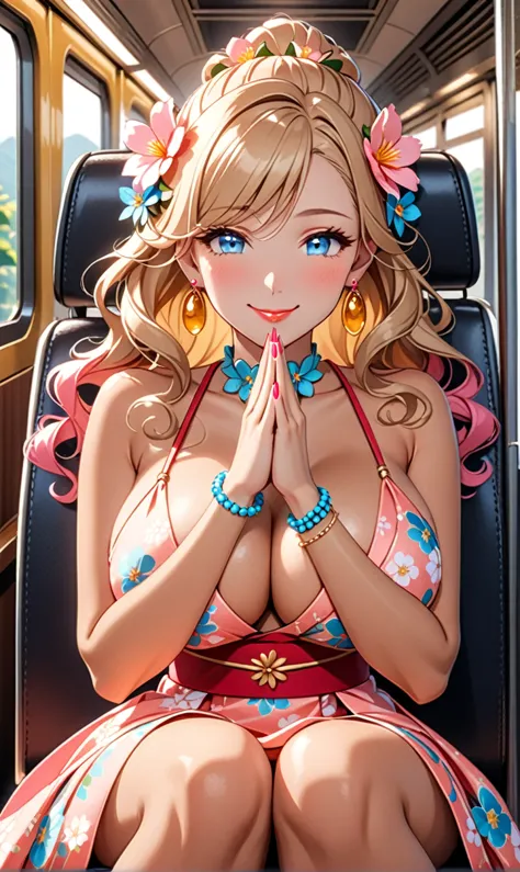 ultra-detailed, ((one girl)),  (tan skin:1.4), in pastel colors gyaru, (heavy makeup), (professional lighting) hyper detailed, a...