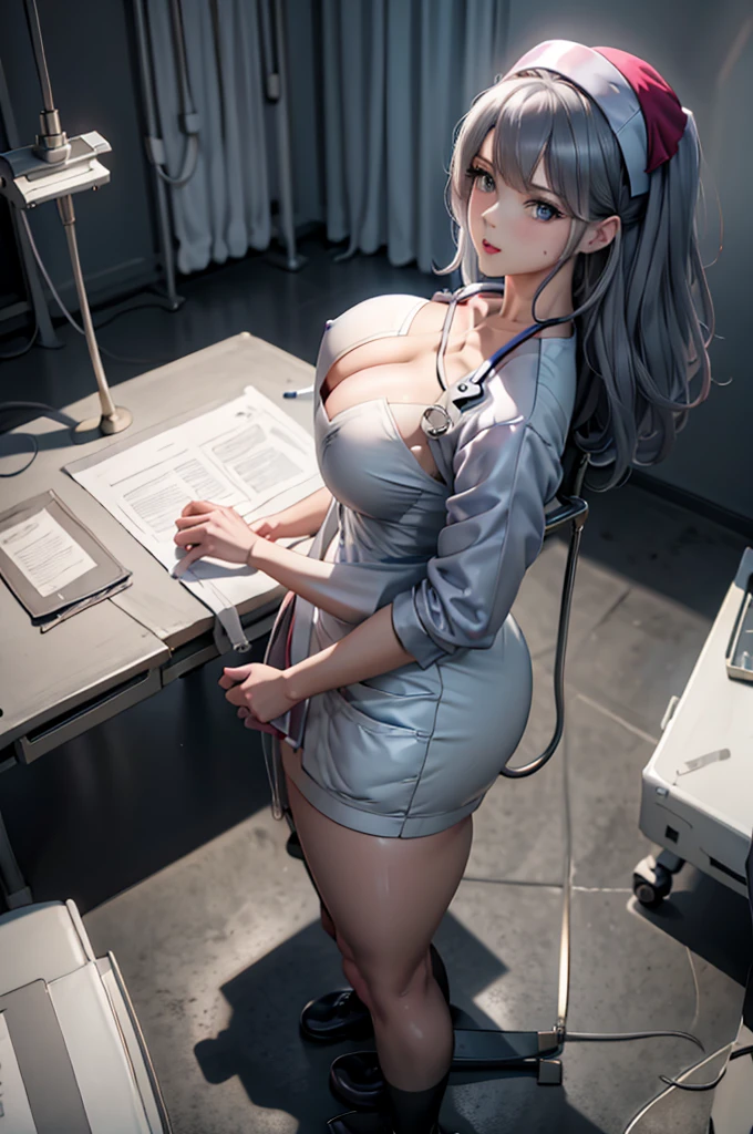 nurse uniform,hospital, latex nurse suit,nurses,busty,elbow gloves,labcoat,grey hair woman,red eyes , gigantic ,medical instruments,asian nurse,two nurses,speculum,examination room,oversize ,big ass ,strap on, lay on table ,legs spreaded,giving birth,gyno chair , dentist,Milf,latex,translucent uniform,oversize breasts
