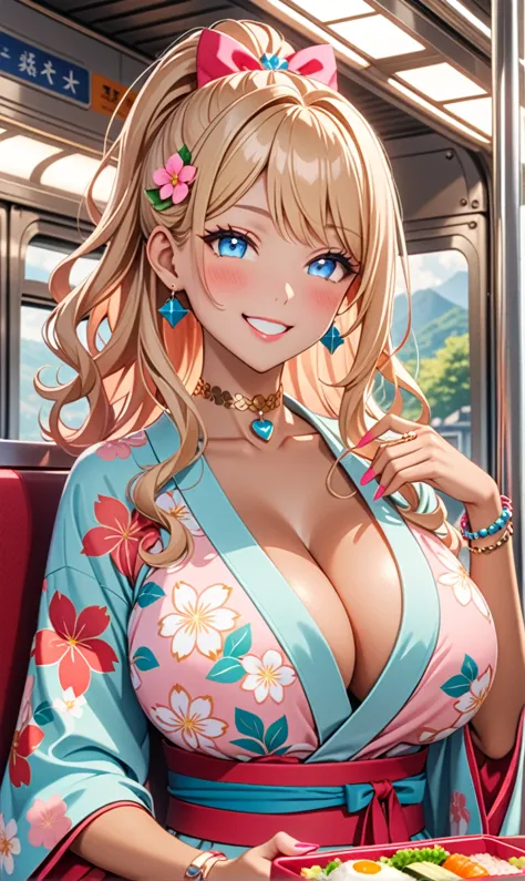 ultra-detailed, ((one girl)),  (tan skin:1.4), in pastel colors gyaru, (heavy makeup), (professional lighting) hyper detailed, a...