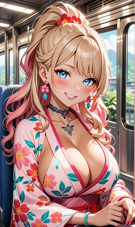 ultra-detailed, ((one girl)),  (tan skin:1.4), in pastel colors gyaru, (heavy makeup), (professional lighting) hyper detailed, a...