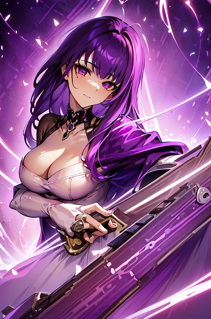 ((masterpiece))、(top-quality)、(detailed, 27 years old)、(1girl) (purple haired. Provocative and revealing devil cat suit outfit, partial exposed naked, she's standing seductively in a sexy position. The lens is very low to the ground looking up at her. Background is a highly detailed and highly aesthetic gritty dungeon lair. glossy skin. 4k. Lens is very low to the ground looking up at her. Head to toe portrait.