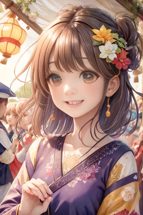 *sakura's face lights up with delight as she listens to the joyful sounds of the festival.* ah, the laughter of children - such ...