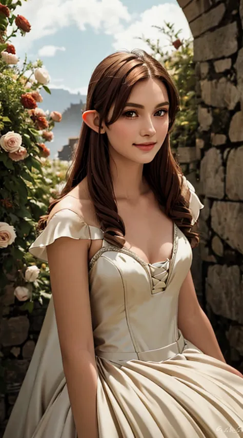 sexy, (seductivesmile:1.1), spellcasting, mysteriousatmosphere, (fantasy:1.4), florest scenery, (edgfd ballgown:1.5), (fantasy d...