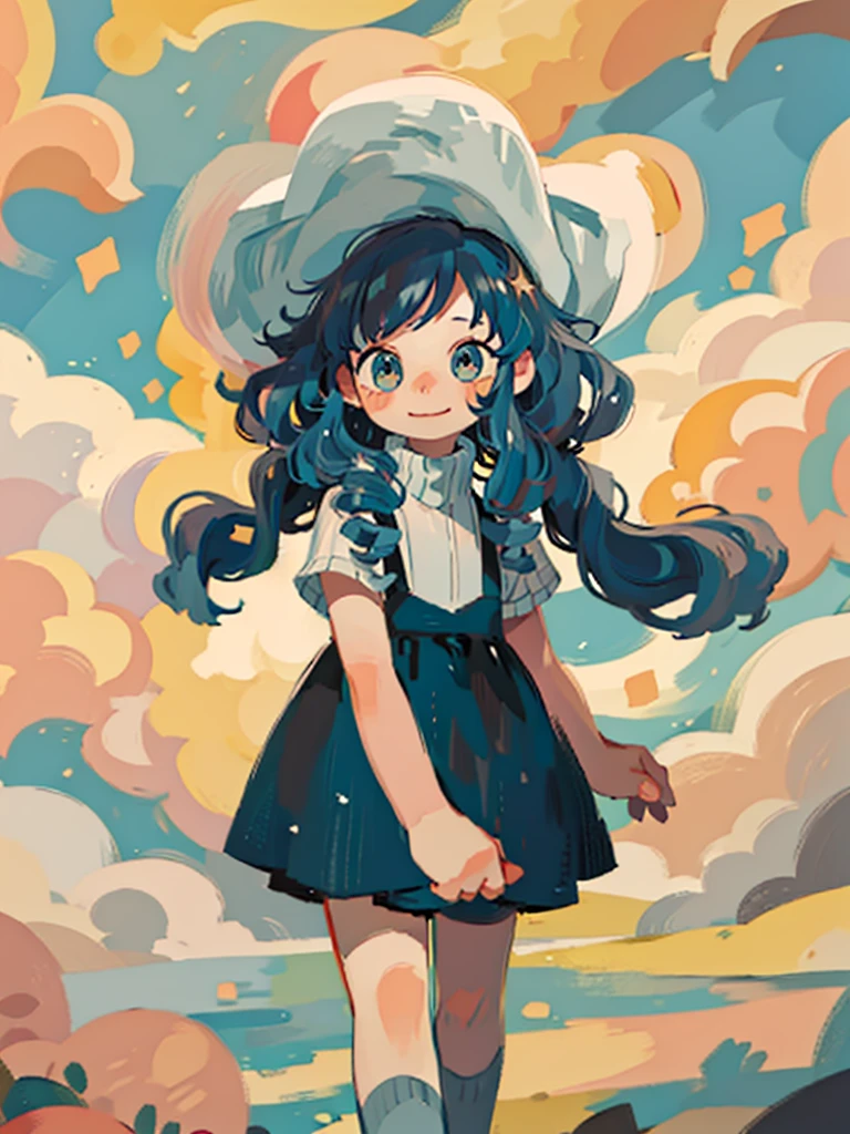 ((SFW)), (best quality,4k,8k, high res,masterpiece:1.2), ((masterpiece)), (((best quality))), slightly muted colors, solo girl, 1 character only, same character, hair color, hairstyle fax, eyes, simple white background, clouds, flowy hair, stars in hair, adult, starry eyes, sea, ocean, celestial, hairstyle fax, deity, muted blue hair, sky-like hair with stars, ocean hair, soft smile, (({comforting aura}))