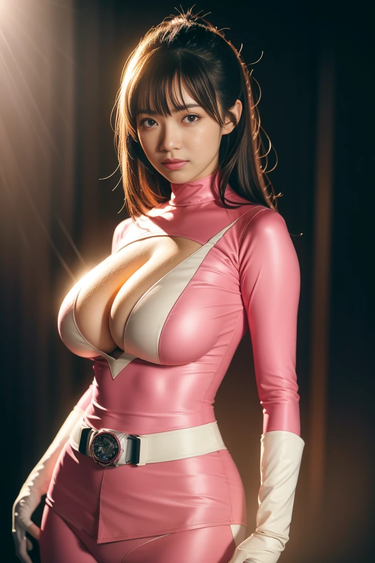 Tema rosa，terno rosa de ranger、melhor qualidade,mesa,realista,profissional,cores vivas,pintura ultrafina,Retrato,anime peito grande,Fotograma,arte numérica,Arte de fantasia,Gráficos 3D,Cinematic_Iluminação,Forte_Rim_Luz,luzes de aro,Ambient_Luz,Efeito Tyndall,Moody Iluminação,Enorme_tamanho do arquivo,Real,Pervertida feminina,museu mecha,ciborgues,Fato de combate de meia-calça,power armaduras，Cortar roupas，((seios grandes)), japonês_armaduras,um lado para cima,Schmup,restos,destroços, Pedregulho_Explodido,(os papéis de parede extremamente detalhados do CG Unity 8K),(((mesa))),(((melhor qualidade))),((Ultra-detalhado)),(melhor ilustração),((extremamente delicado e lindo)),Ângulo Dinâmico,Vento,clássico,primavera,(Detailed Luz),(SunLuz),lindaedelicadaágua,(pintura),(esboço),(plena floração),(brilhar),