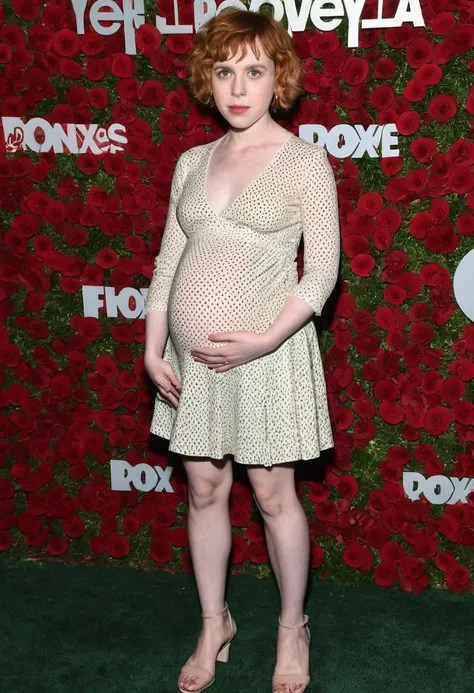 Solo Lizzy Caplan , Largest Baby Bump pregnant, Largest , nipple - SeaArt AI