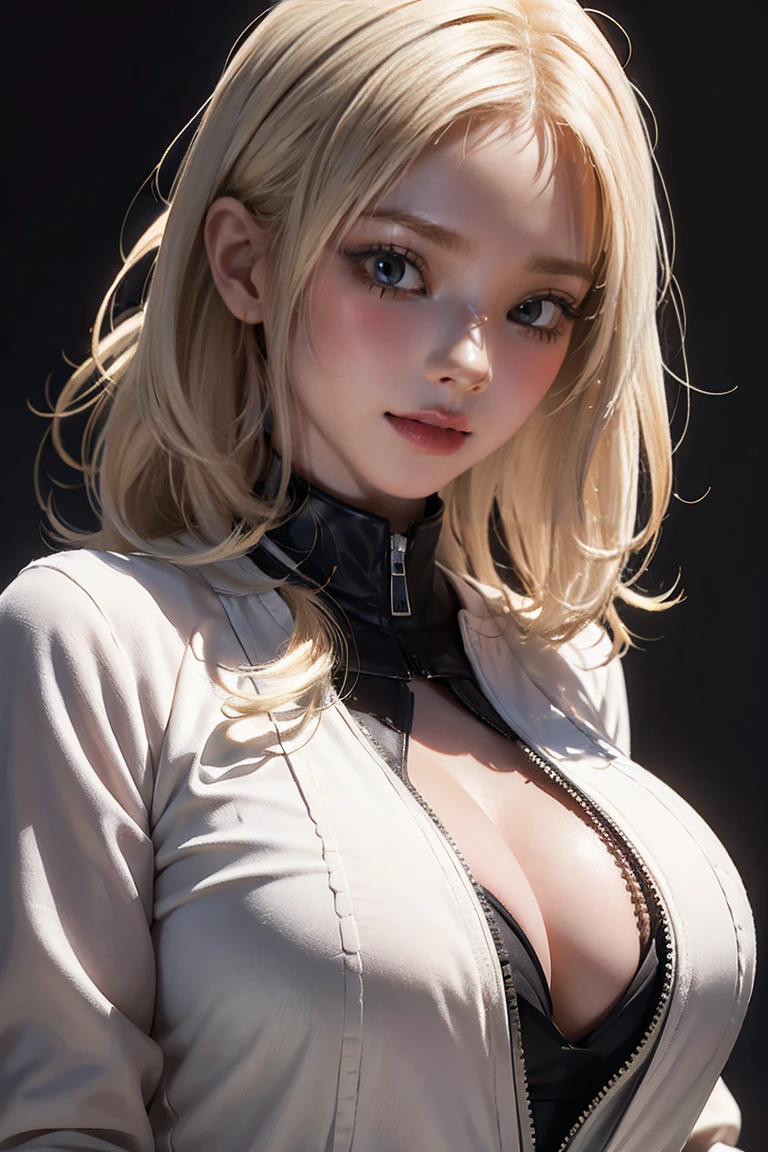 ((((masterpiece, Highest quality, High resolution)))), Very detailed16K, スリムな体を持つsexlyな美しい21歳の日本人の女の子, (ultra HD, Very detailed, Very detailed, Very realistic, ultra-realistic, Photo Real), (One girl:1.5), (Light blonde hair:1.2), Spanish Curly Hair, (Dynamic pose), To the camera, A light smile, (Huge shiny breasts, Glowing Skin: 1.2), (Beautifully detailed face, Beautiful and delicate brown eyes), (Shiny white long captain cotton jacket, The zipper on the chest is wide open and won&#39;t close, Black see-through lace bra, Shiny black cotton pants:1.5), (Pink nipples are visible:1.2), Shine, Sweat, (Beautiful sunset, Soft sunlight), sexlyな長い脚, naked,Exposed breasts,sexly, blush,Looking up at the sky, ultra-realisticな広大な風景, photogenic scenery,Standing on the board in a shiny pose, Luxury Yacht , Windy Day,Hair blowing in the wind