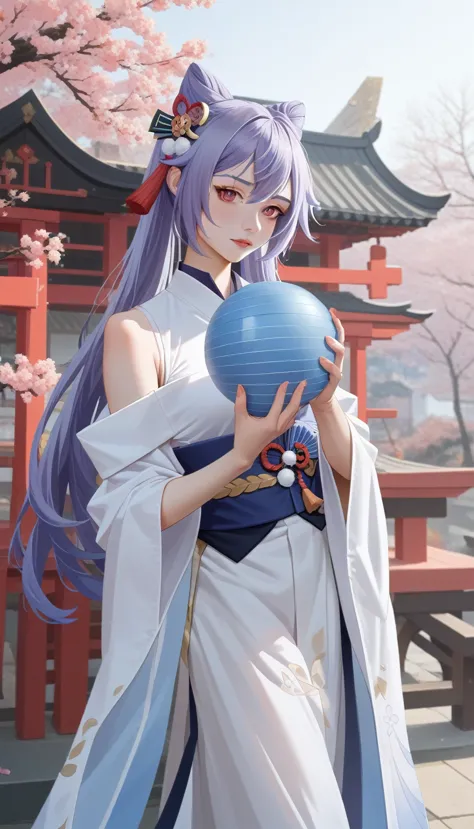 score_9_up, score_8_up, score_7_up, score_6_up,anime girl in a blue and white dress holding a blue ball, onmyoji, onmyoji detail...