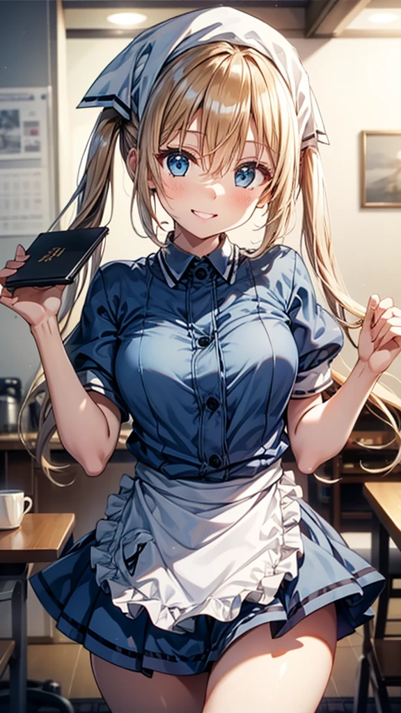 (Tabletop, Highest quality:1.2), Cowboy Shot, alone, One Girl, Kaho Hyuga, smile, View your viewers, Holding Tray, Twin tails, Head scarf, Maid, Frills, Blue Shirt, Waist apron, puffy short sleeve, Blue Skirt, Thighs Thighs Thighs Thighs, White glow,
One Girl, Sex, On the bed, throw, , Mission Grab, Missionaries, Tabletop, Highest quality,Mission Grab,Doggie Grab,kawashiro nitori