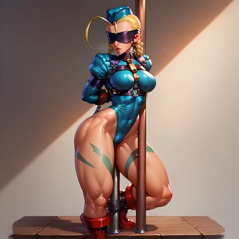 (masterpiece, best quality), intricate details, 1sologirl cammy white from street fighter (standing full body toe to head by woo...