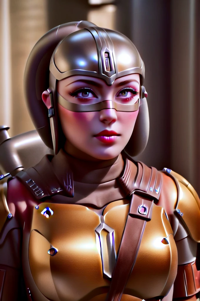 uma mulher twi&#39;lek mandaloriana, lindos olhos detalhados, lindos lábios detalhados, rosto extremamente detalhado, cílios longos, mandalorian armor, sci-fi, iluminação cinematográfica, dramático, épico, detalhes intrincados, hiper-realista, 8K, alta qualidade, fotorrealista