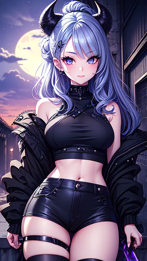 ((best quality)), ((masterpiece)), (detailed), une fille, visage parfait, curly hair, decorated cheveux, ultramarine blue eyes,(...