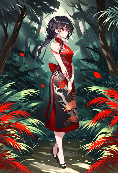 break perfect anatomy、(high resolution:1.2)、incredible illustrations、(cute illustrations:1.2)、() （beautiful background(forest)) ...