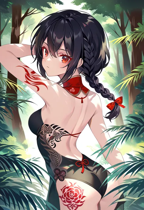 break perfect anatomy、(high resolution:1.2)、incredible illustrations、(cute illustrations:1.2)、() （beautiful background(forest)) ...