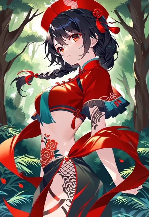 break perfect anatomy、(high resolution:1.2)、incredible illustrations、(cute illustrations:1.2)、() （beautiful background(forest)) ...