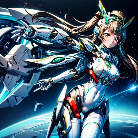 masterpiece, high quality, During the mechanized modification operation、Minami Kotori, who has been turned into a mechanical bod...