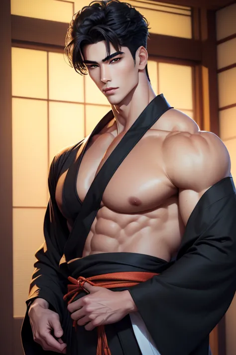 close-up handsome very japanese younger males,muscle,super and highly detailes,very 8k((absurdres, highres, ultra detailed)hands...