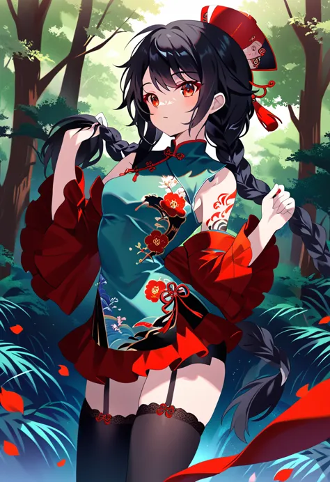 break perfect anatomy、(high resolution:1.2)、incredible illustrations、(cute illustrations:1.2)、() （beautiful background(forest)) ...