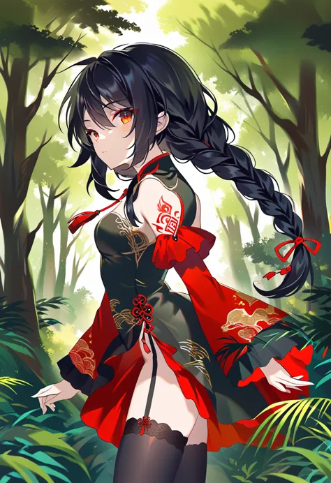 break perfect anatomy、(high resolution:1.2)、incredible illustrations、(cute illustrations:1.2)、() （beautiful background(forest)) ...