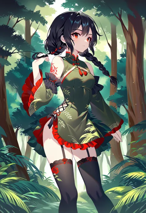 break perfect anatomy、(high resolution:1.2)、incredible illustrations、(cute illustrations:1.2)、() （beautiful background(forest)) ...