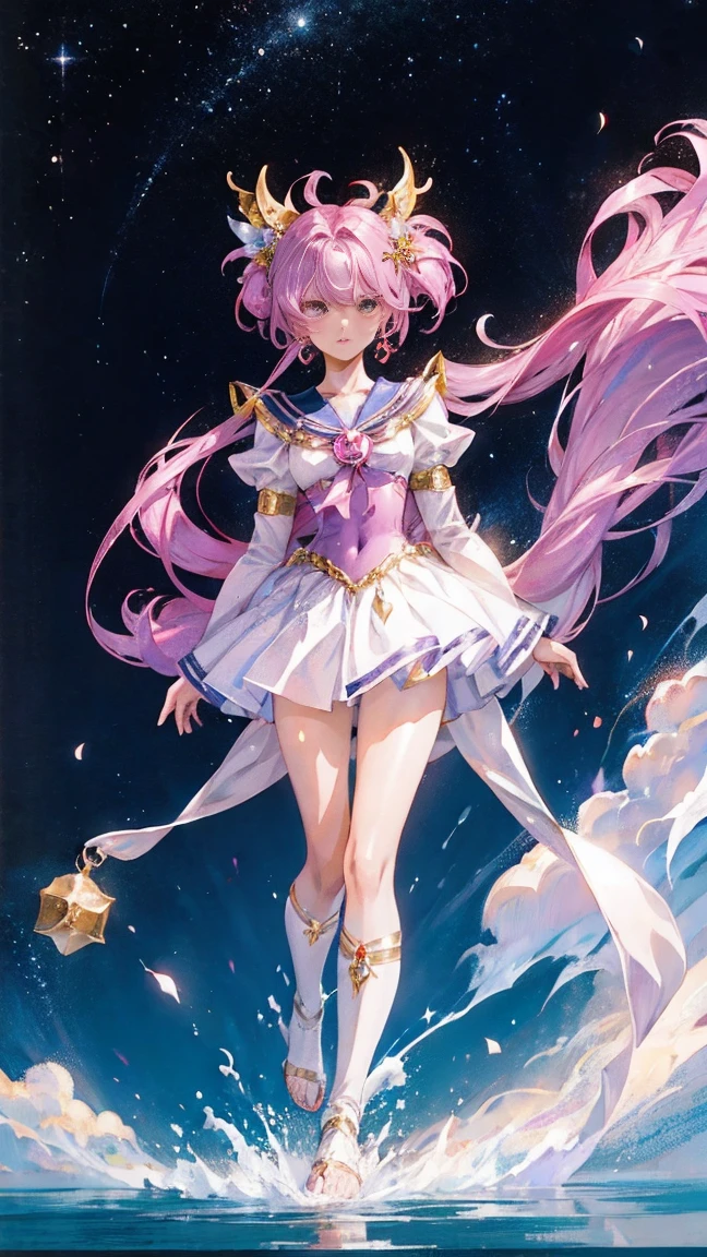 Beautiful girl sorceress sailor warrior, shoujo magical girl costume, Shine,shine, Clividge, Odango