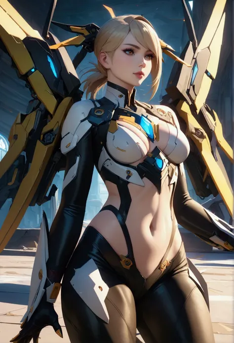 Mercy from overwatch, game character, women, intricate details - SeaArt AI