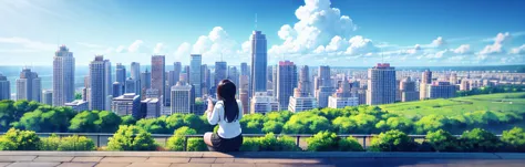 landscape、real、city、blue sky、