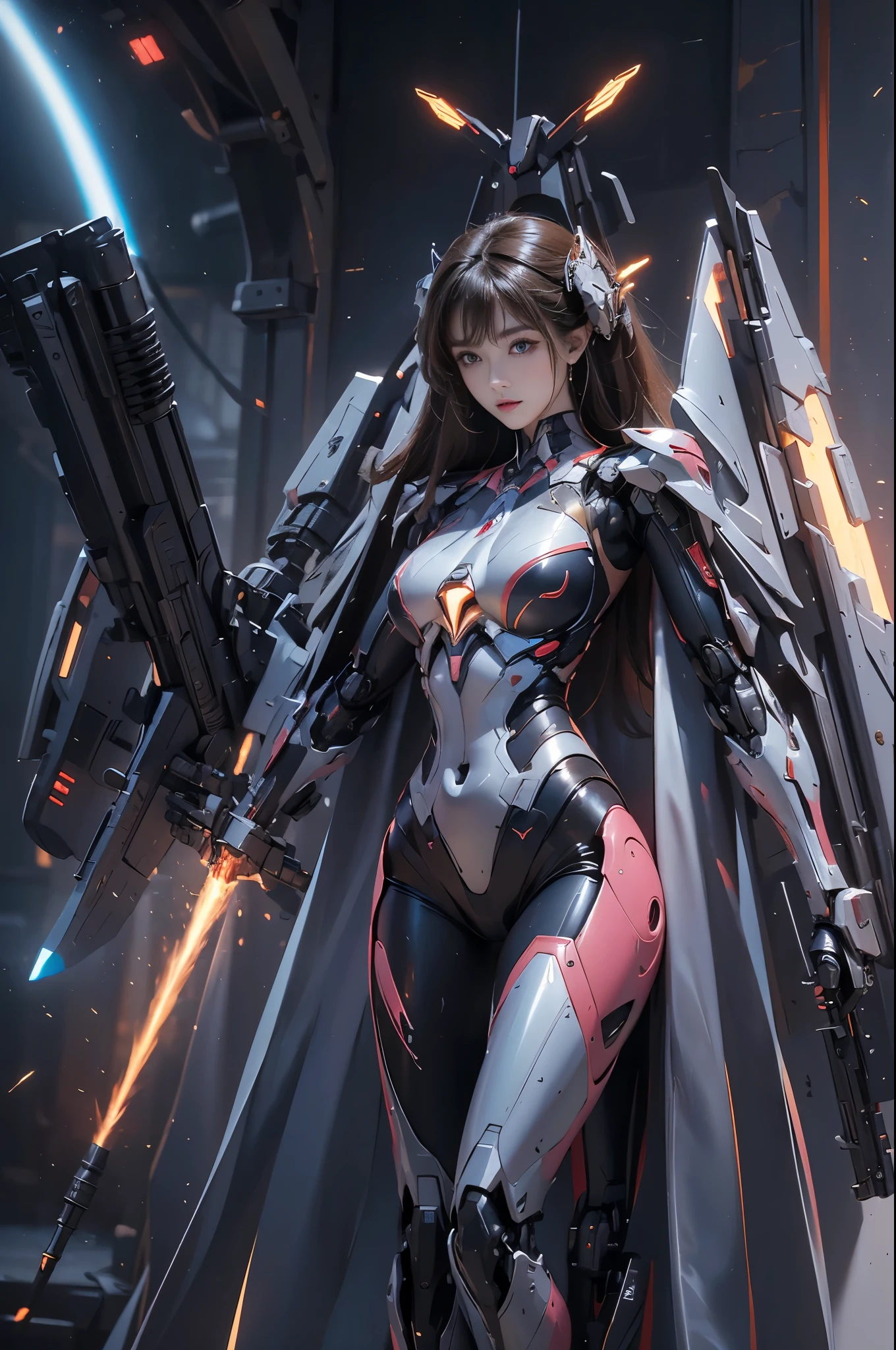 Robô de combate muito grande carregando camadas de pessoal dentro, semelhante a: (mas NÃO é o mesmo que ZGMF-X20A Strike Freedom), o robô de combate é a versão melhorada de seu tipo e é caracterizado por sua cor rosa, Azul e dourado, Linhas finas, sombras profundas, bem como suas grandes asas com quatro discretos bicos de caça. O robô de combate está armado com uma variedade de armas, incluindo canhões laser, rifles de energia e espadas de feixe. Com um design elegante e seu poder de fogo fazem dela uma máquina formidável e a mais bonita no campo de batalha. altamente estético. Qualidade RAW