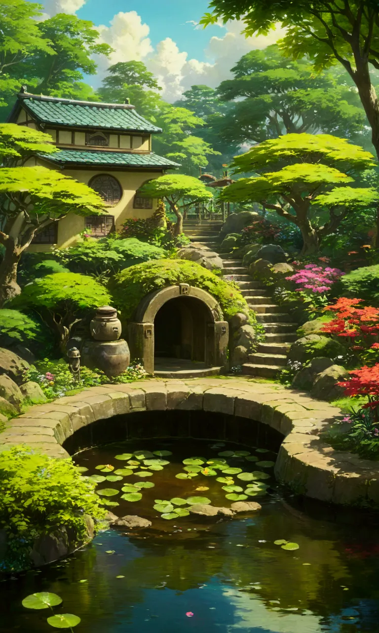 ghibli　garden　well