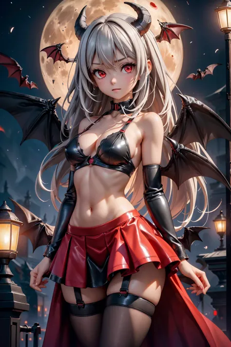 (Highest quality,Very detailed,High resolution:1.2),One Girl,Gray Hair,The most beautiful girl in human history,暗い red eyes (暗いr...