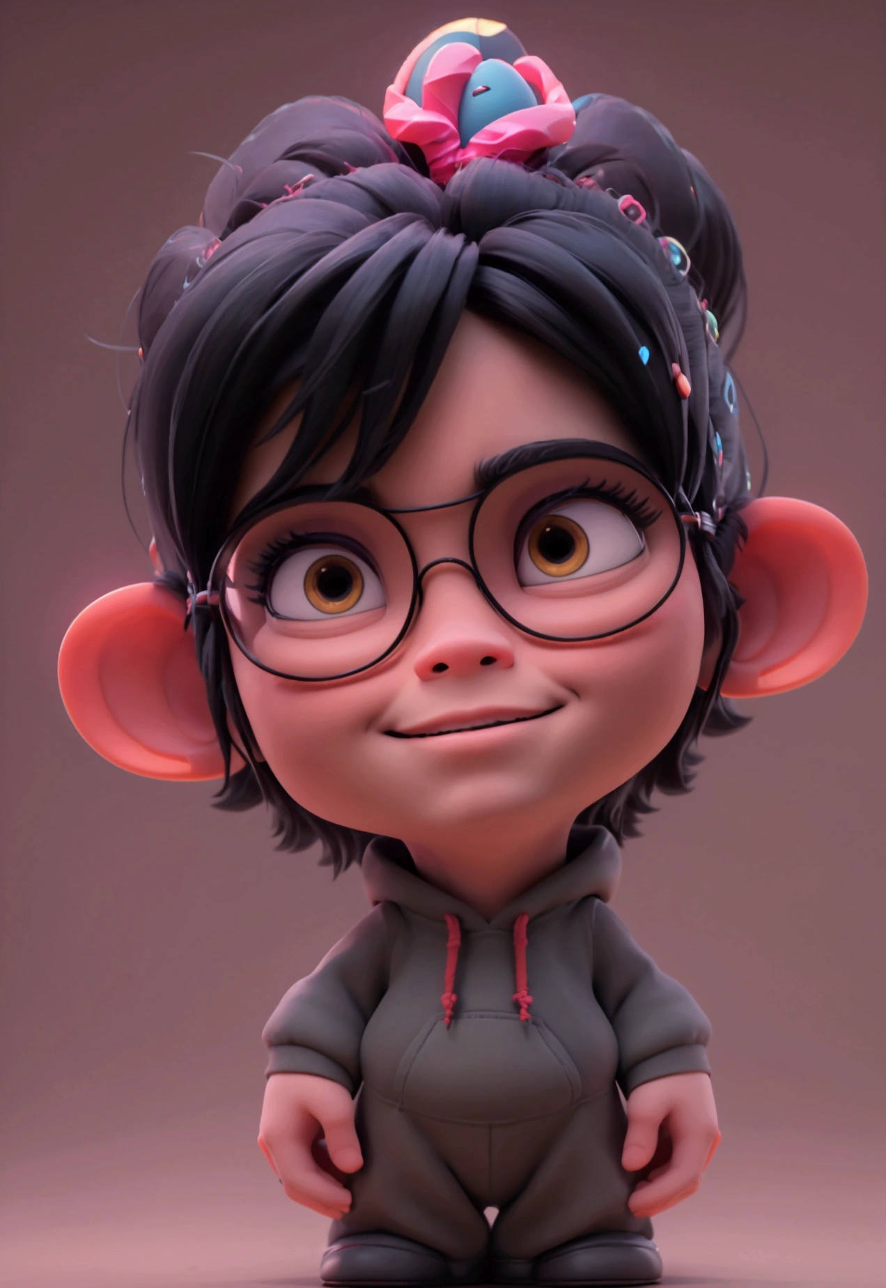 Cartoon character of a man wearing black glasses and a blue shirt, um personagem animado, Caractere estilizado, animation style rendering, 3D estilizado, Arnold Maya render, 3 d render stylized, toon render keyshot, Personagem 3D, Personagem 3D, 3d rendering stylized, 3 d character render, personagem de desenho animado, Personagem de close up, Pose de personagem, (Estilo Pixar) (master part:1.2) (Bokeh) (best quality) (pele detalhada) (textura detalhada) (8k) (argila) (Cinematic lighting) (foco nítido，Senta e vaza a parte superior do corpo