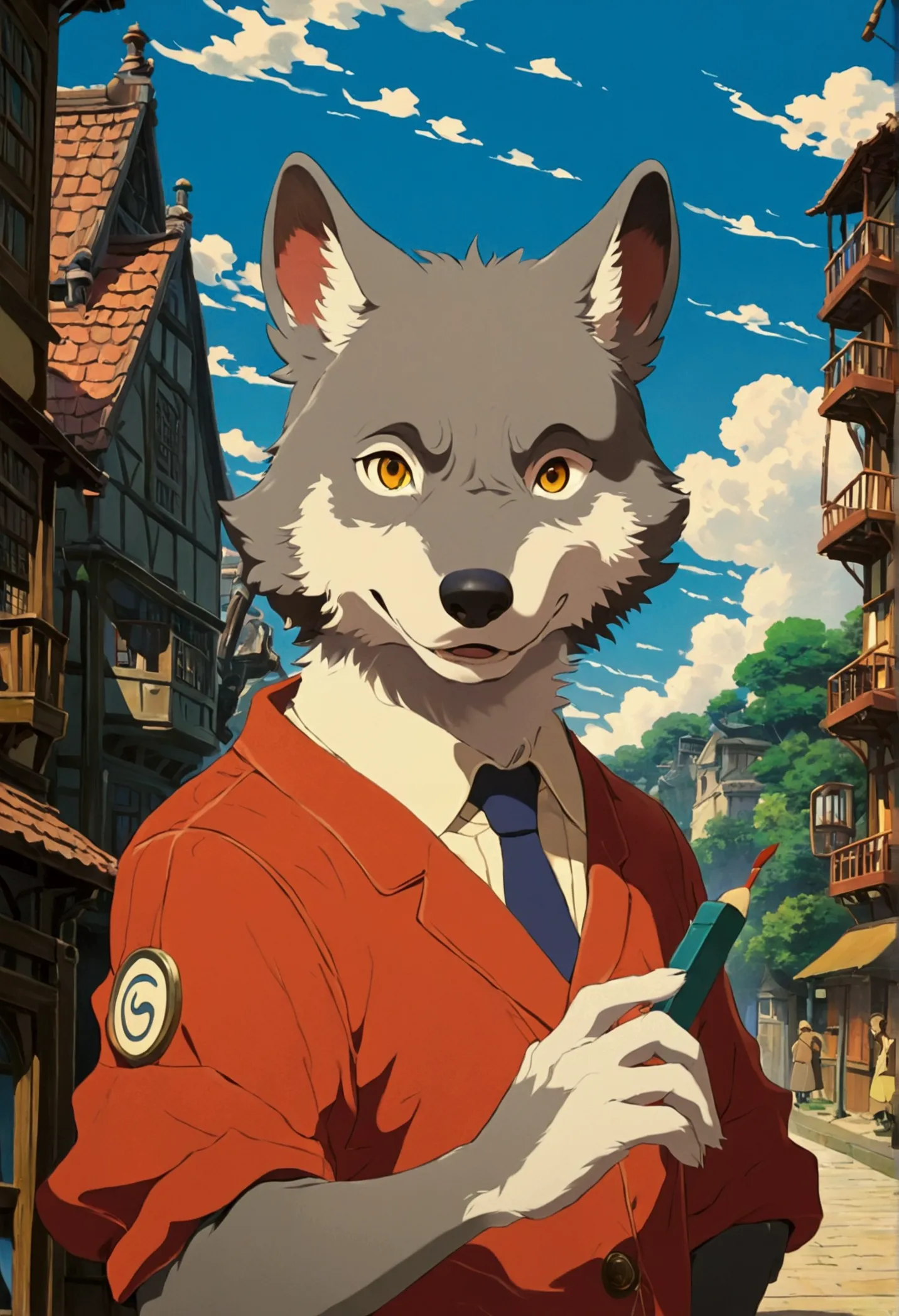 ghibli, education background, wolf, freshman