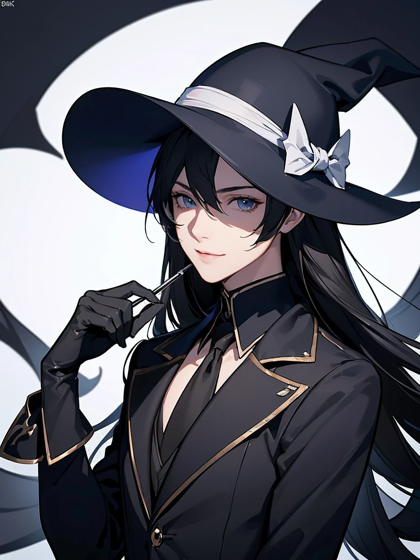 (Depth of written boundary, f/4.0, 135mm, Nikon, uhd, masterpiece, Super detailed,4K,Wide-area lighting)、One male、phantom thief&#39;s outfit、silk hat、Fearless smile