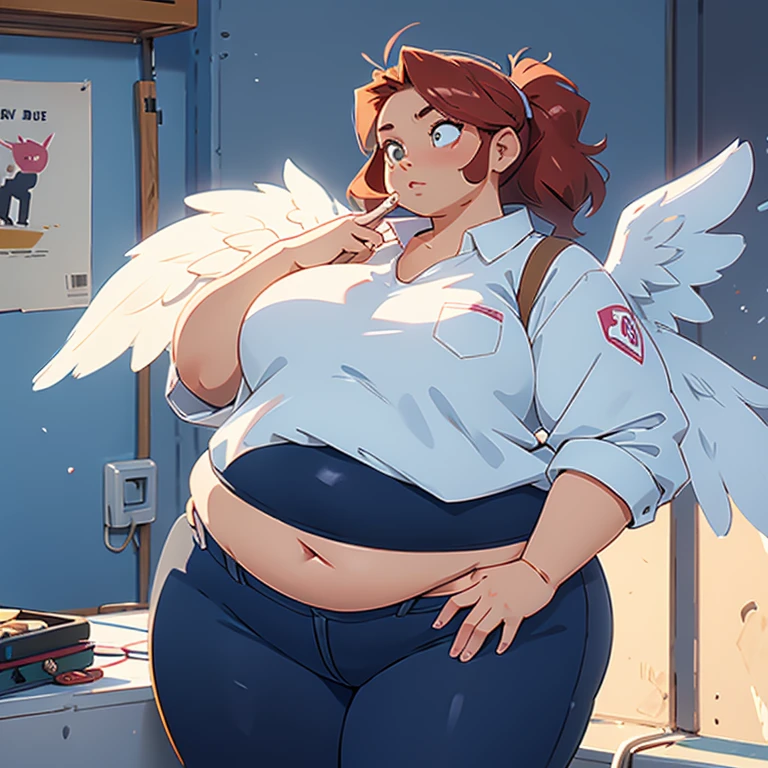 women, angel, gorda