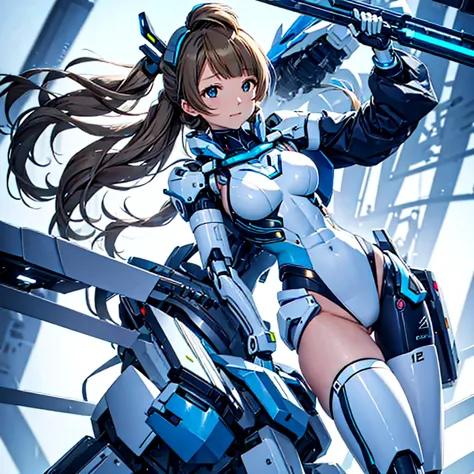 masterpiece, high quality, During the surgery to convert the machine、Minami Kotori, who has been turned into a mechanical body c...