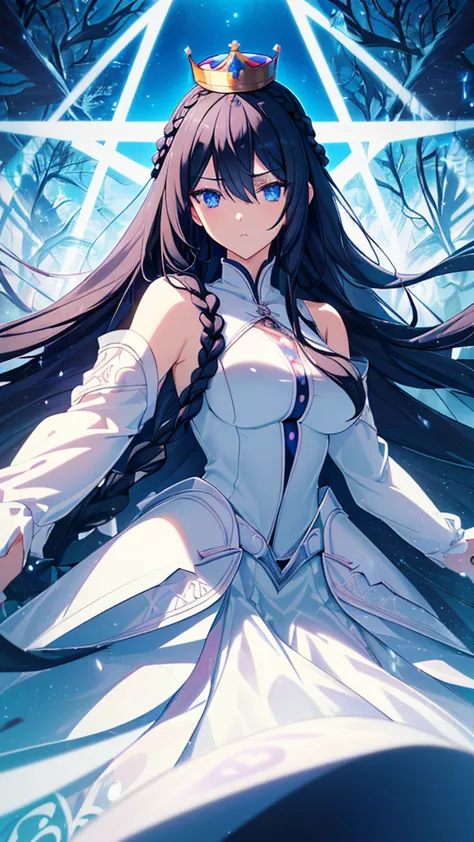 best quality, extremely detailed,anime style girl,long hair down to the waist, straight hair, ((dark black hair with bluish)),((...