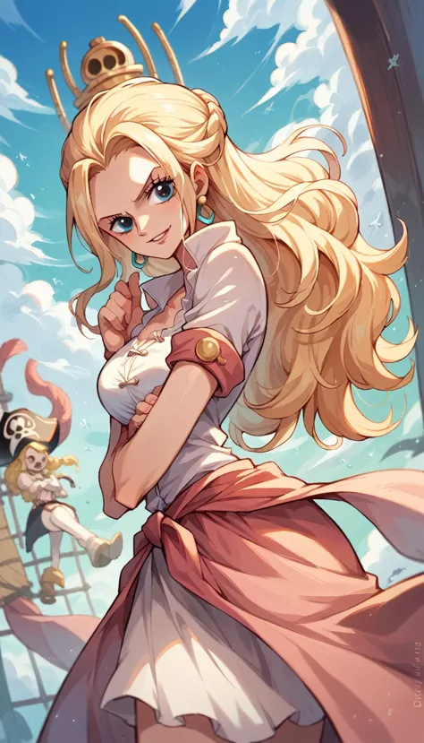 imagine princess elsa if she were a pirate from the one piece anime