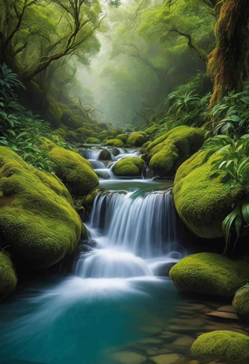 Imaginez que vous êtes une goutte d'eau, Voyager à travers les sites les plus époustouflants de la Terre. Départ dans un ruisseau de montagne vierge, en cascade sur des rochers recouverts de mousse. Traversez des vallées luxuriantes où les cerfs boivent et où les fleurs sauvages fleurissent. Fusionner en un puissant fleuve, glissant au-delà des forêts anciennes et des villes animées. Dériver à travers des lacs sereins, reflétant le ciel et les montagnes. Assister à la grandeur des cascades, où les arcs-en-ciel dansent dans la brume. Plongez dans les profondeurs de l&#39;océan, explorer des récifs coralliens colorés regorgeant de vie. S&#39;élever vers le ciel comme une partie d&#39;un nuage majestueux, à la dérive sur des paysages époustouflants. Retourner sur Terre en pluie douce, nourrir le sol et donner vie à tout ce qu&#39;il touche. Décrivez ces expériences avec un langage vivant et poétique."

