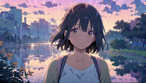 (masterpiece:1.5), (lofi anime aesthetic:1.9), (best quality:1.5), anime style (([makoto shinkai])), makoto shinkai&#9, backgrou...