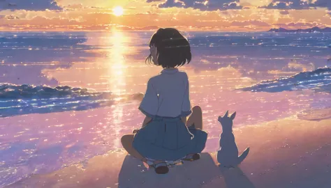 (masterpiece:1.5), (lofi anime aesthetic:1.9), (best quality:1.5), anime style (([makoto shinkai])), makoto shinkai&#9, backgrou...