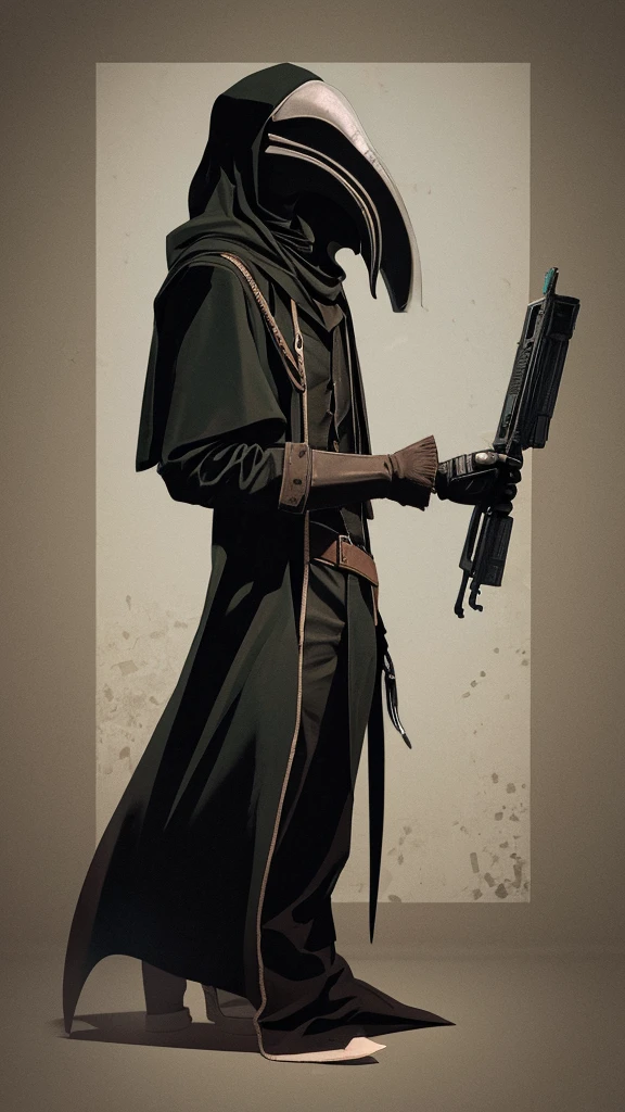 plague doctor with a shotgun