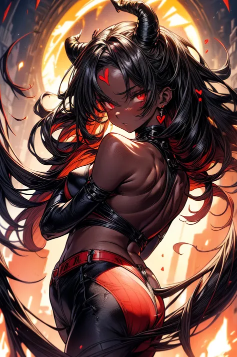 masterpiece, super detailed, high resolution, precision art, highly seductive anime girl. sexy and alluring, flawless dark red d...